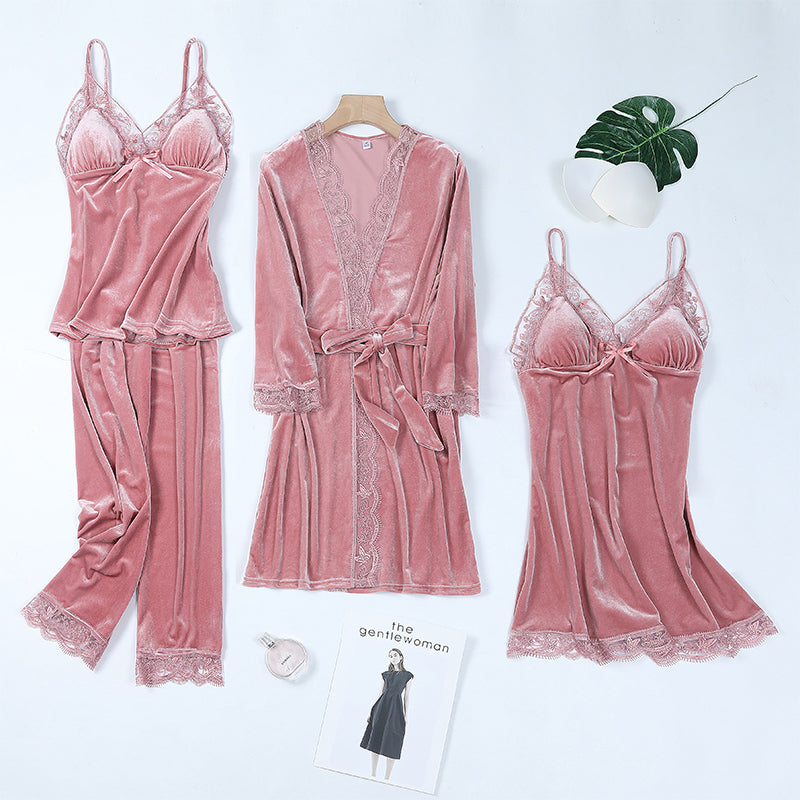 <transcy>Soft velvet suede set</transcy>